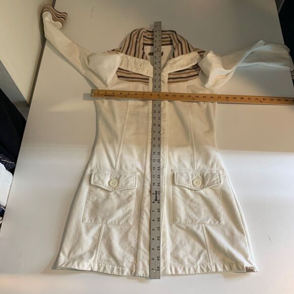 Prana Coat Womens XS Extra Small Breathe Rowen Fleece Lined Button Front Long - Picture 9 of 15